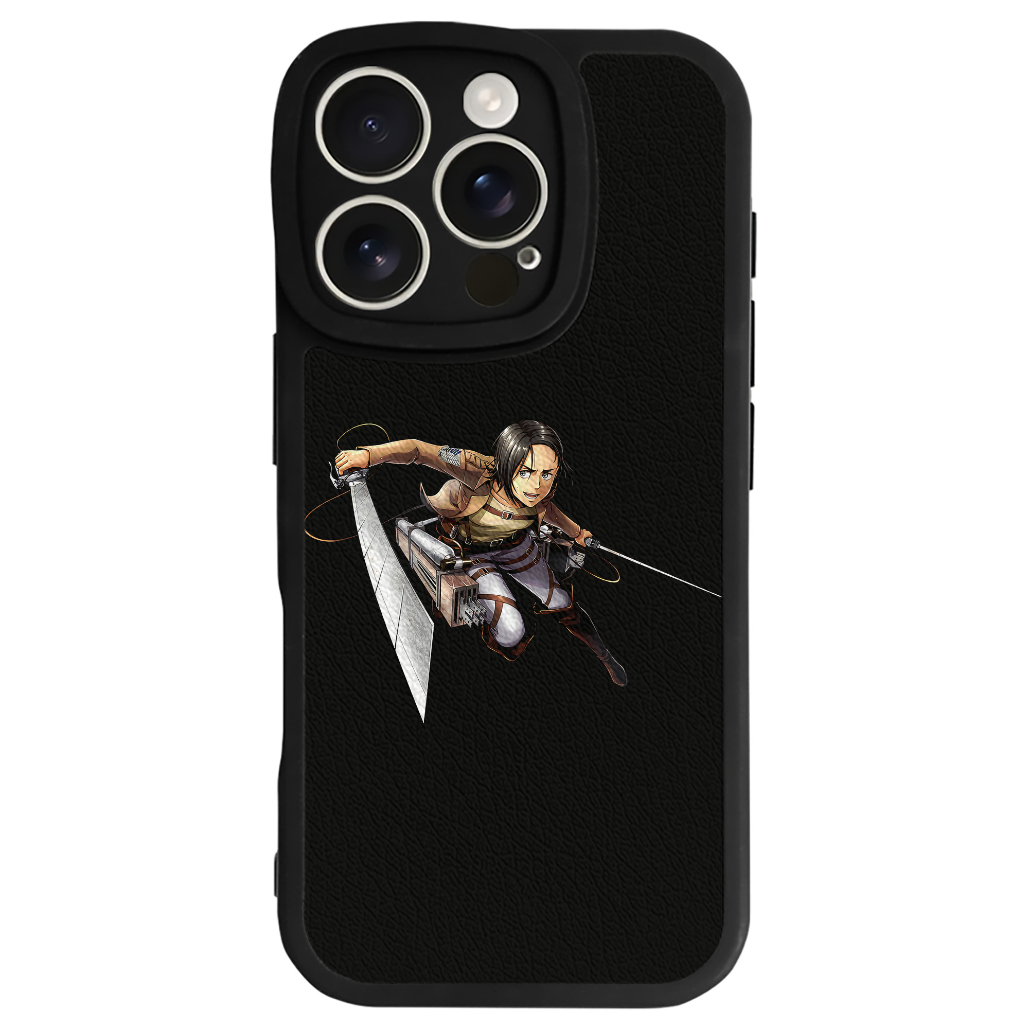 （画像用） 進撃の巨人 Attack on Titan 【iPhone 16シリーズ対応】シリコンスマホケース（レザー調） 材質：シリコン